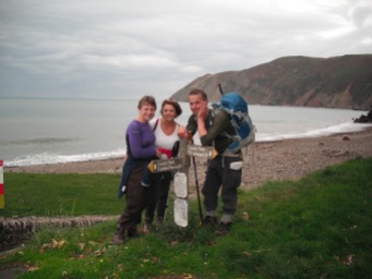 Sue, Colin and I, made it to Lynmouth! 04/10/14